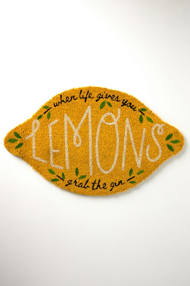 Lemon Doormat Lemon Decor Spring Doormat Outdoor Summer 