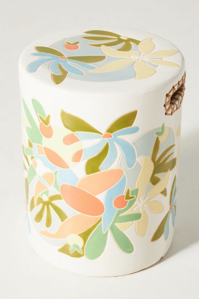 Maggie Stephenson Botanical Blooms Ceramic Stool #2