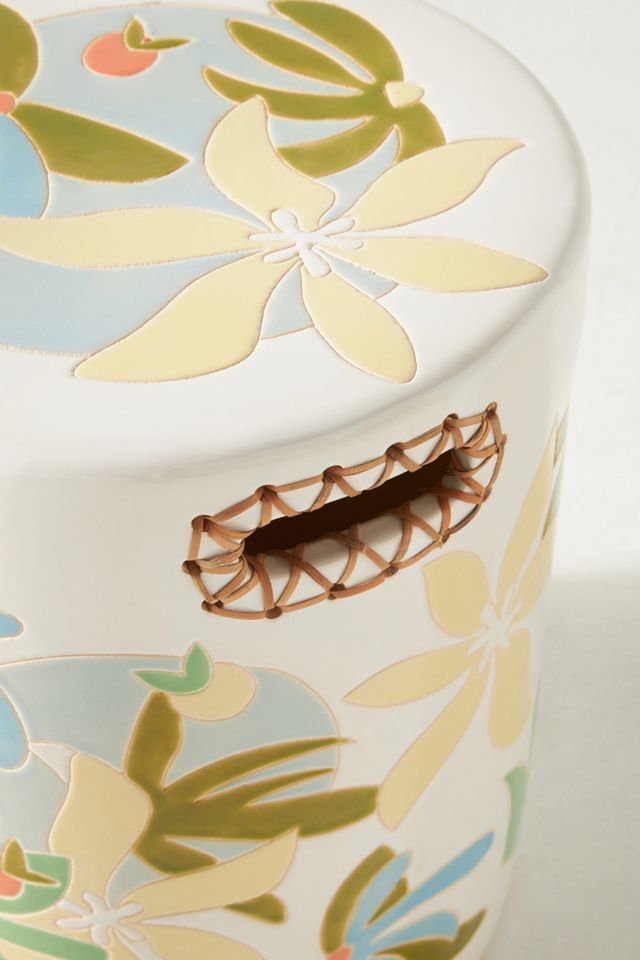 Maggie Stephenson Botanical Blooms Ceramic Stool #3