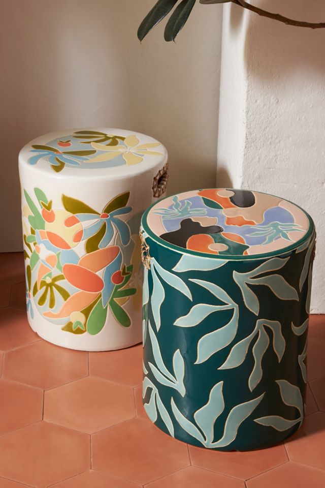Maggie Stephenson Botanical Blooms Ceramic Stool #3