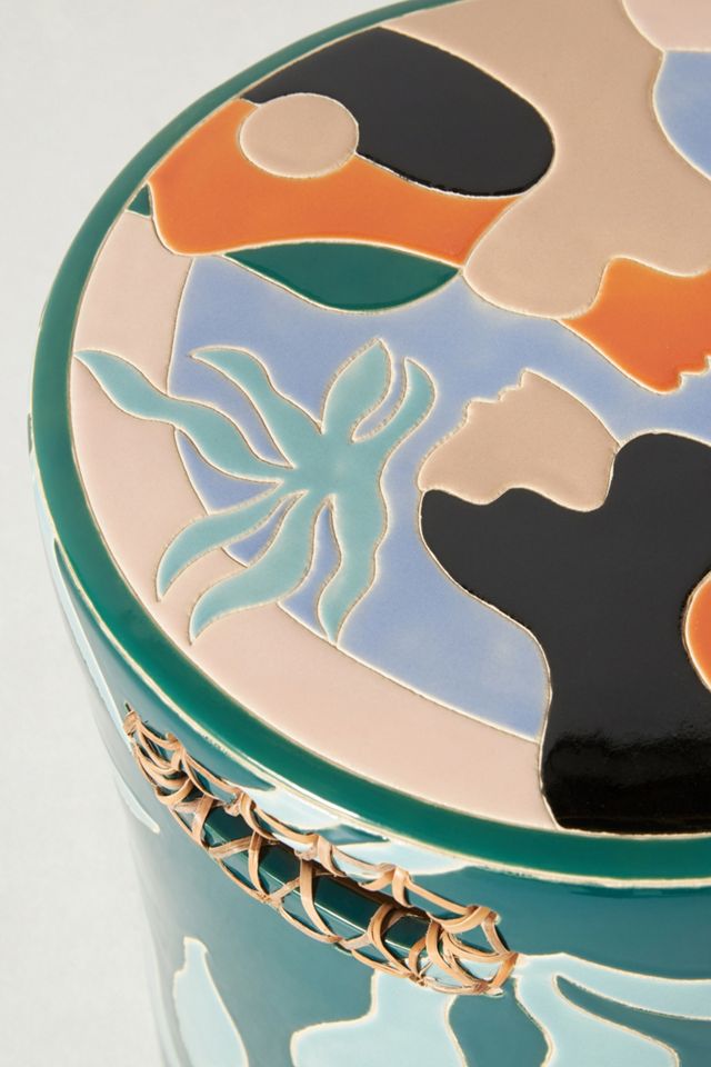 Maggie Stephenson Botanical Blooms Ceramic Stool #2