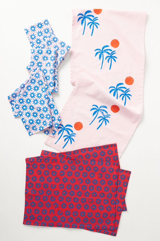 Julie Peach Clemente Napkins, Set of 4 #1