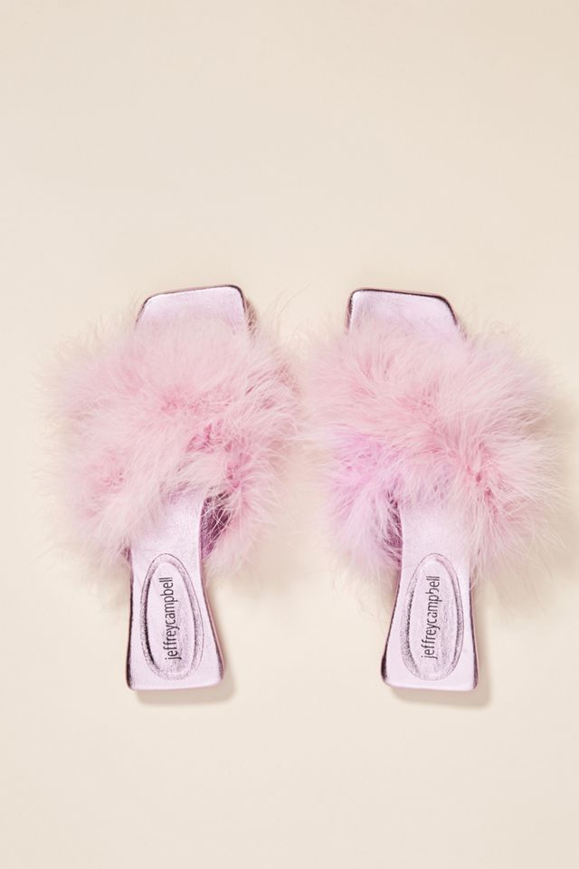 Jeffrey Campbell Crush On You Maribou Slippers #1