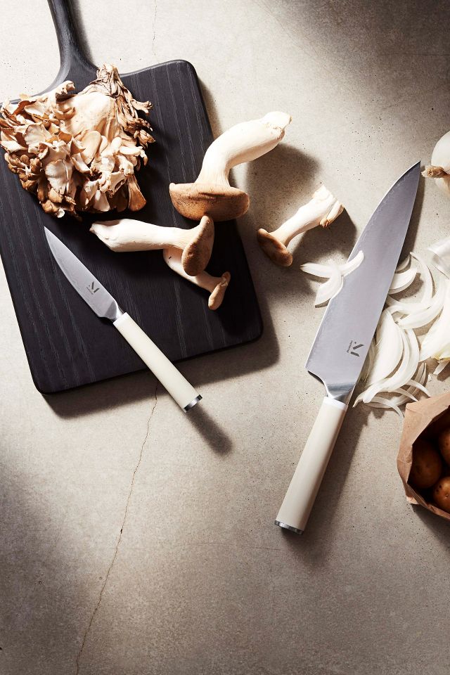 MATERIAL Knife Trio + Stand (Almost Black/White Ash)