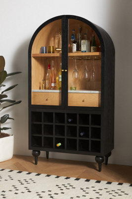 The Fern Marble Top Bar Cabinet | AnthroHome