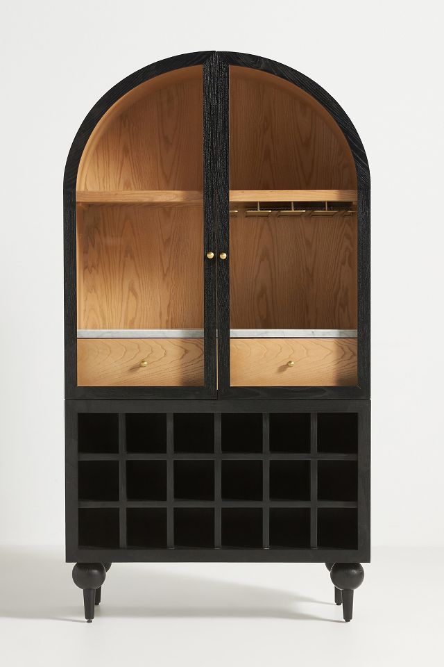 Fern Storage Cabinet by Anthropologie in Black