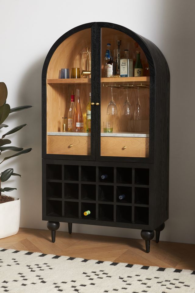 Fern Storage Cabinet by Anthropologie in Black