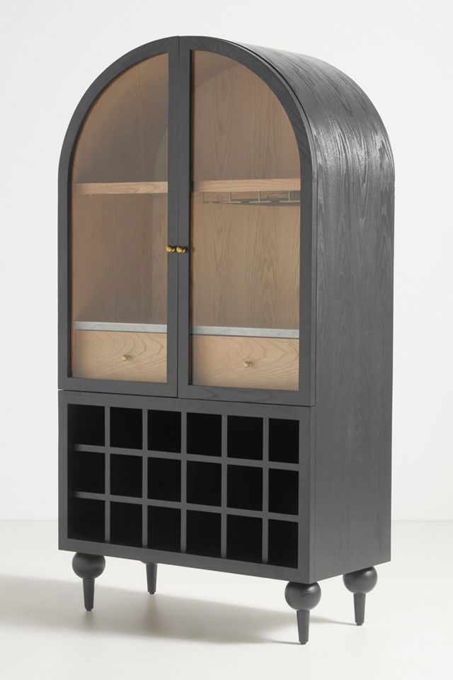 The Fern Marble Top Bar Cabinet #1
