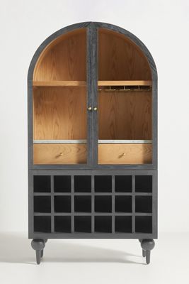 The Fern Marble Top Bar Cabinet