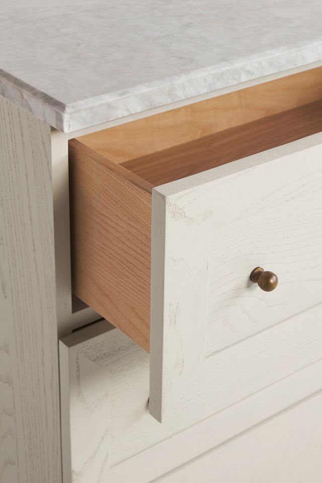 The Fern Marble Top Six-Drawer Dresser