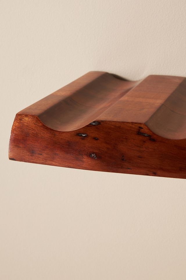 Live-Edge Floating Wine Rack #3