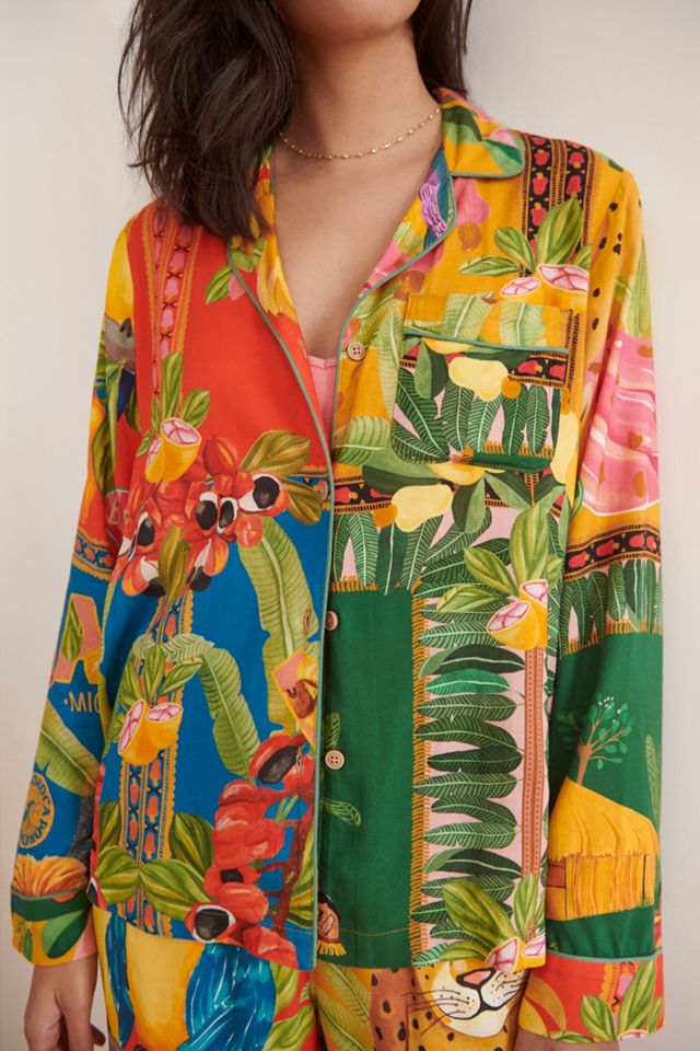 Farm Rio Hibiscus Pajama Set #1