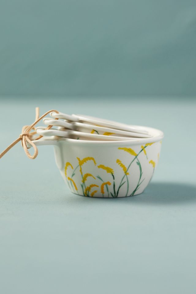 Goldenrod Ceramic Measuring Cups