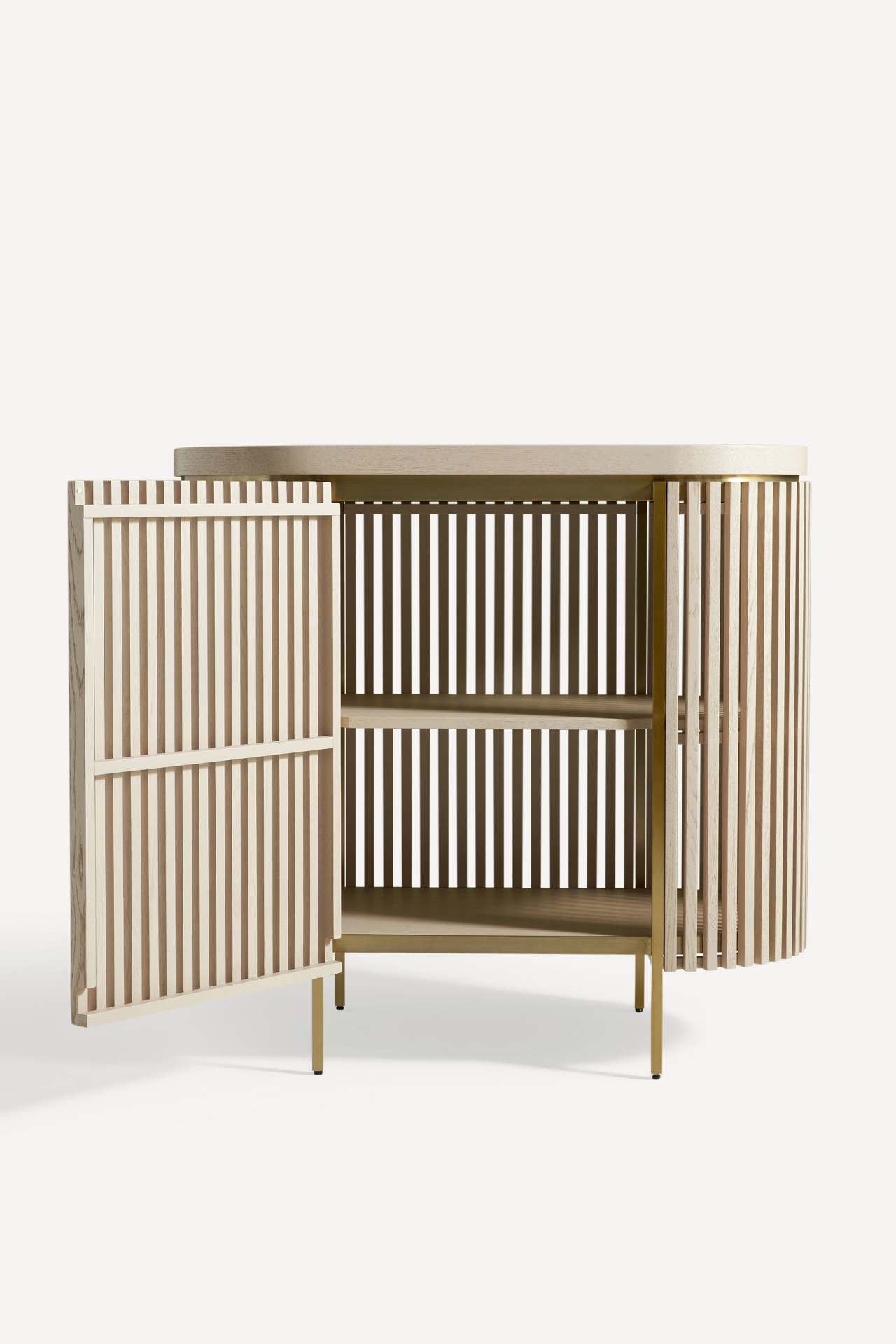 Everett Slatted Bar Cabinet