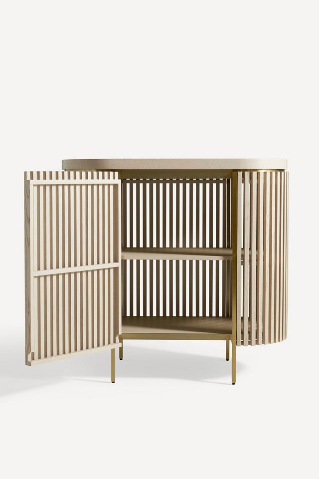 Everett Slatted Bar Cabinet #3