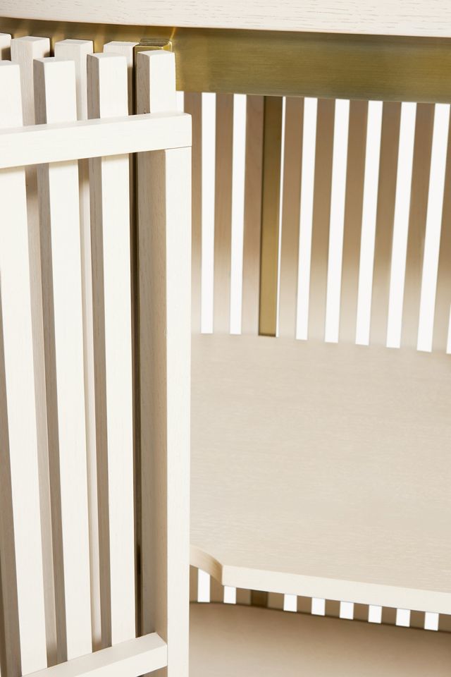 Everett Slatted Bar Cabinet #5