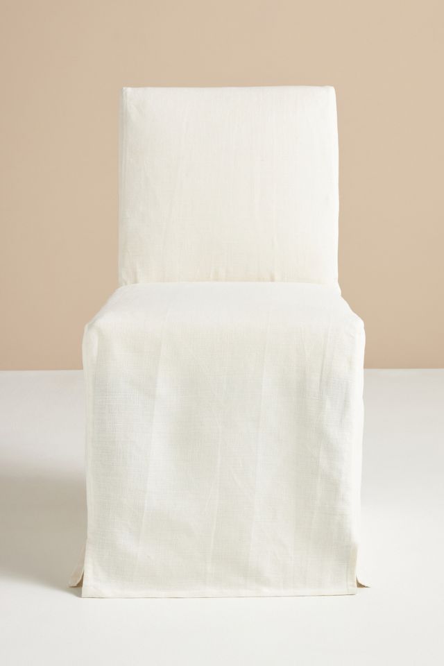 White linen chair online slipcovers