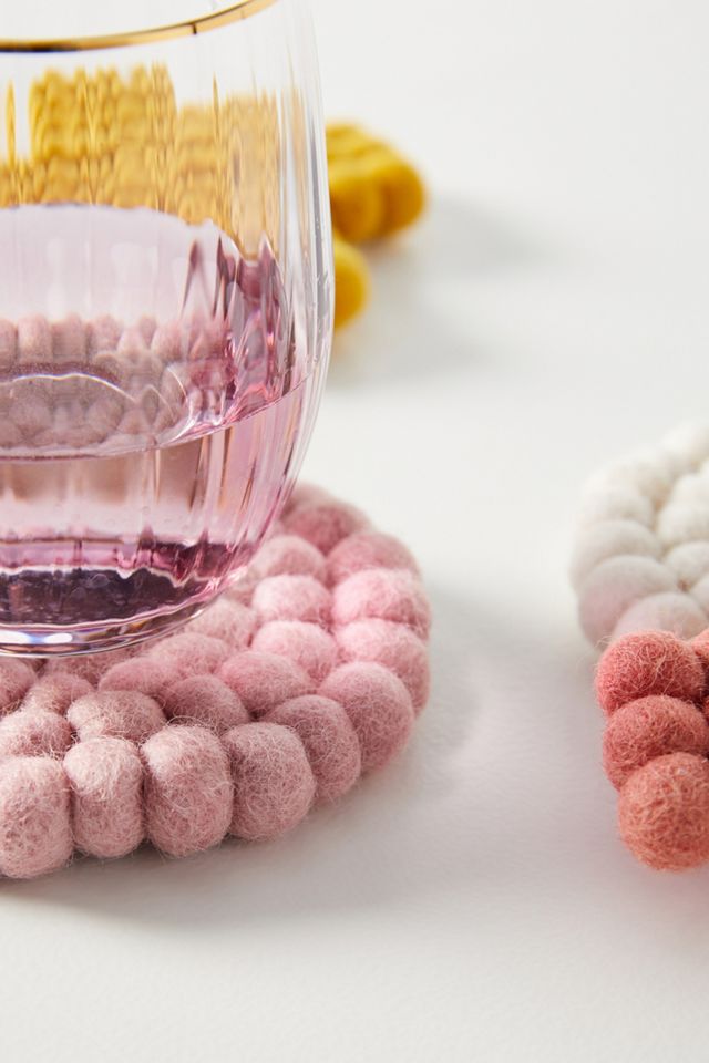 Heartfelt by Anthropologie Felted Wool Coasters, Set of 4 #2