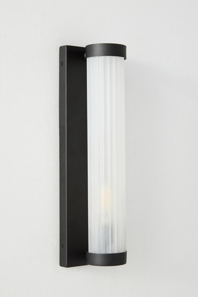 Elise Glass Metal Ribbed Sconce Wall Light #2