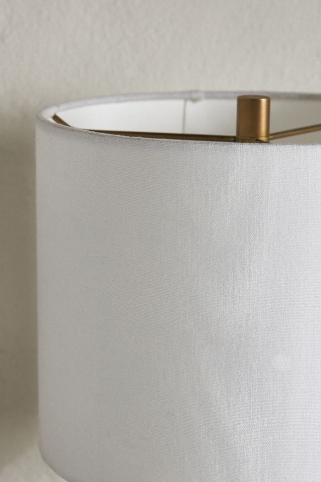 Mabelle Cotton Shade Ceramic Table Lamp #3