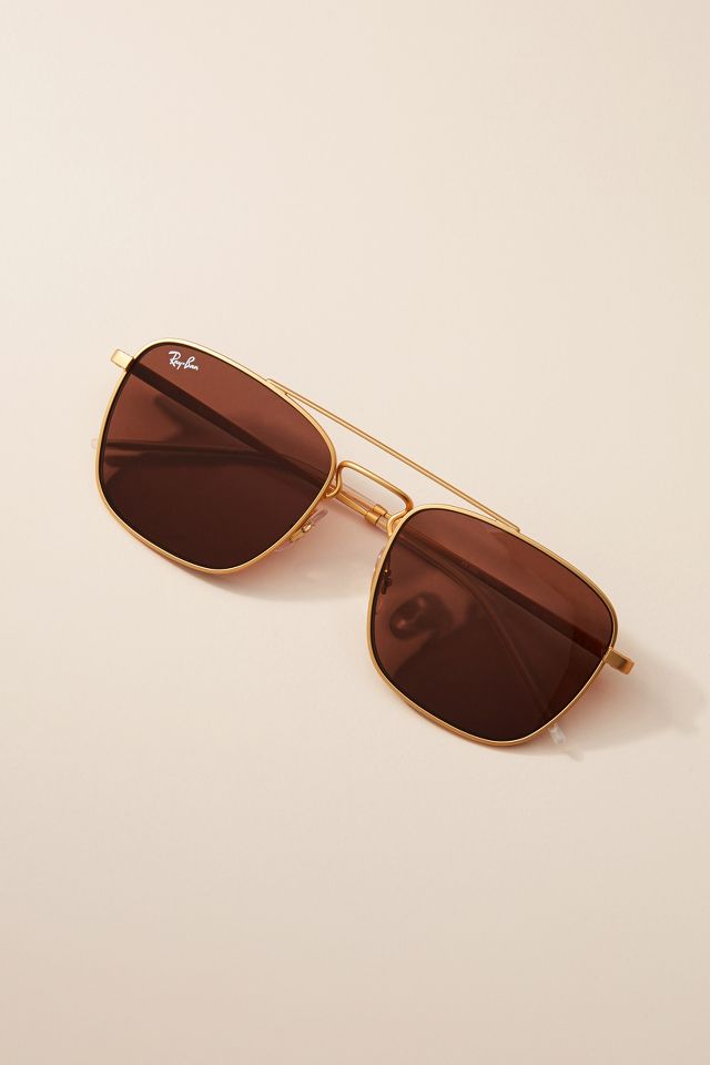 By Anthropologie Square Aviator Sunglasses