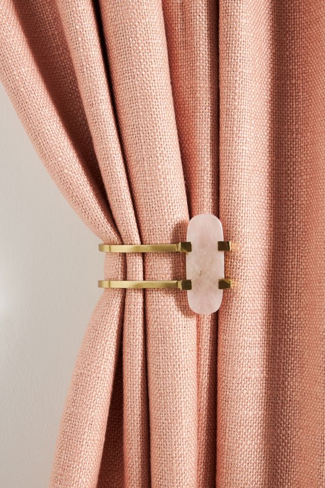 Maura Rose Quartz Tieback #2