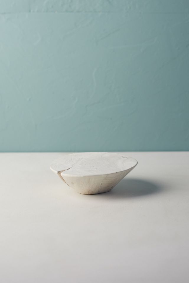 Conical Wood Serving Stand, White #2