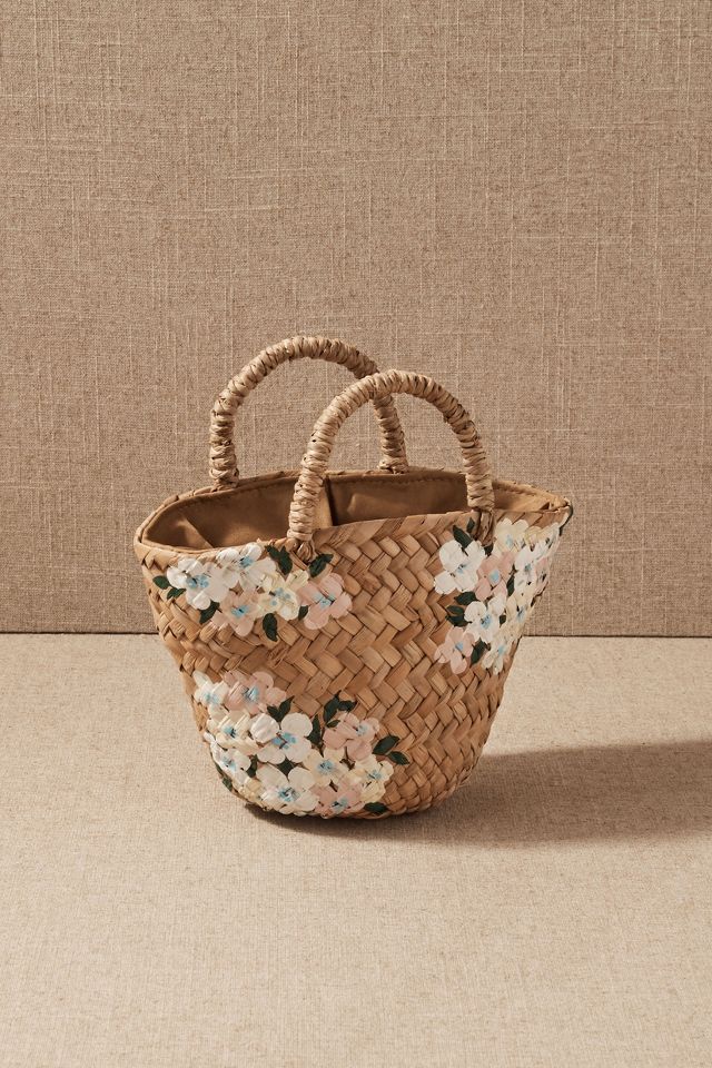 Anthropologie straw outlet bag