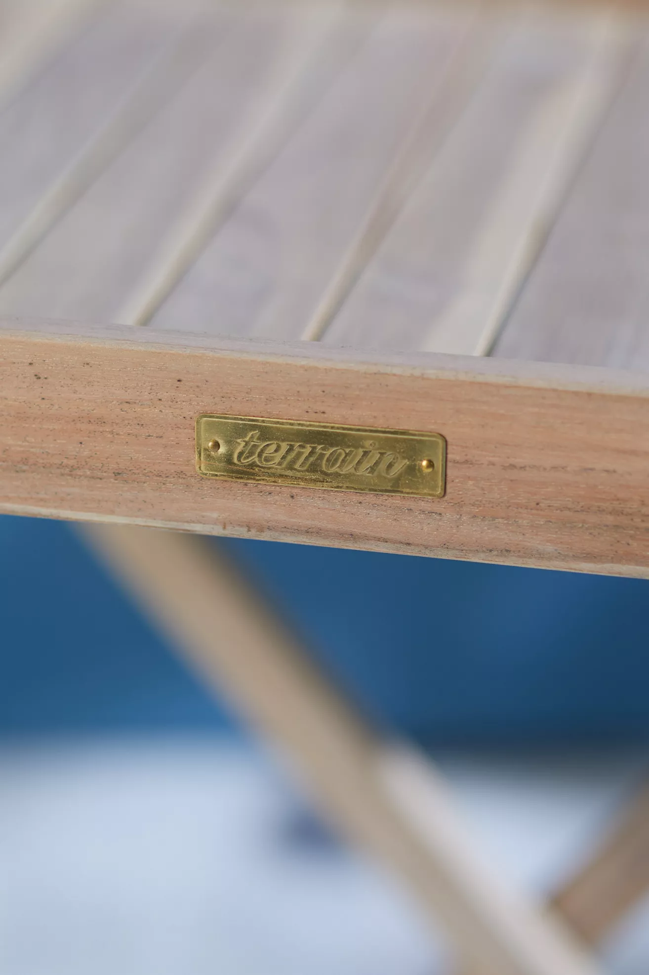 Folding Teak Tray Table - thumbnail 4