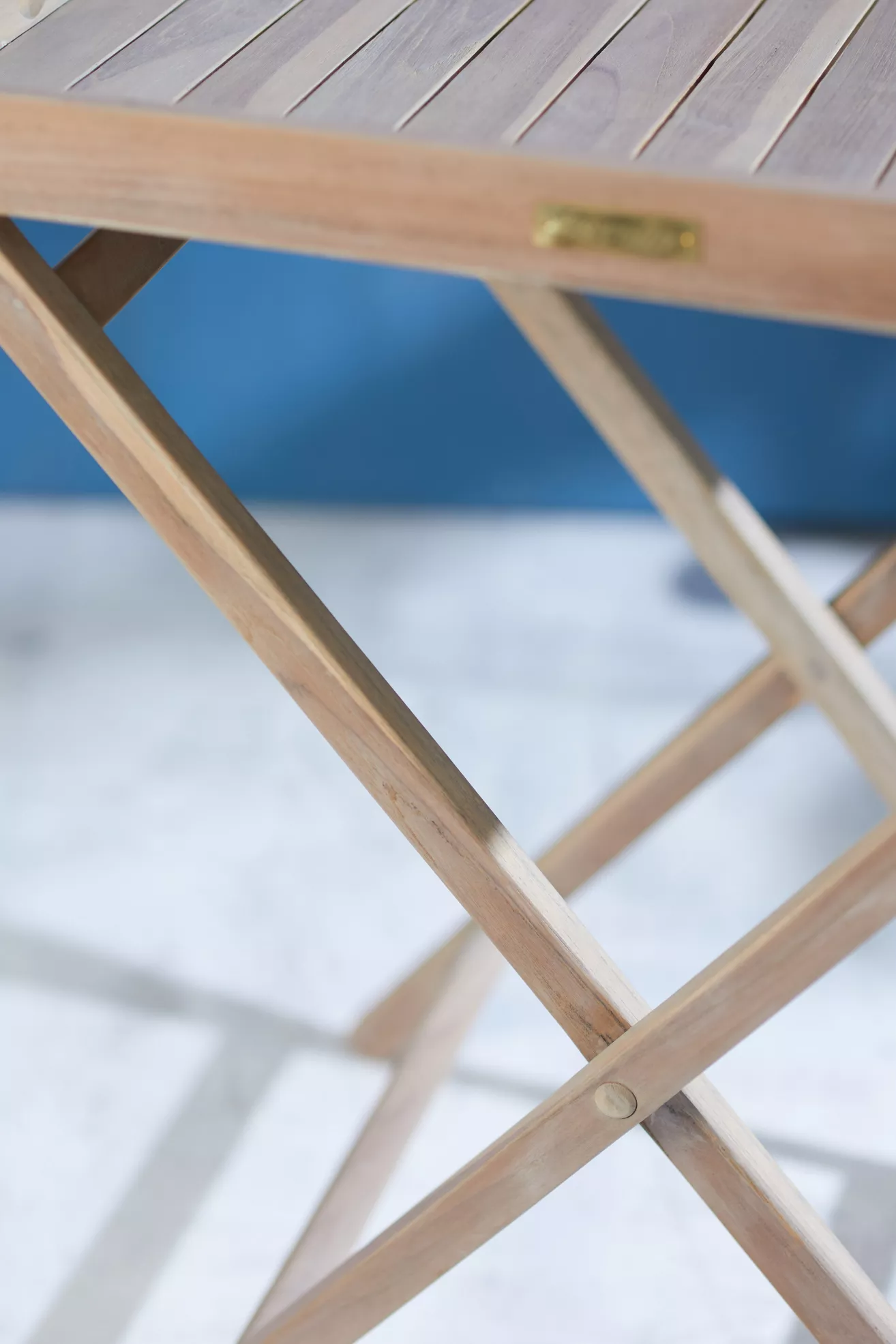 Folding Teak Tray Table - thumbnail 6