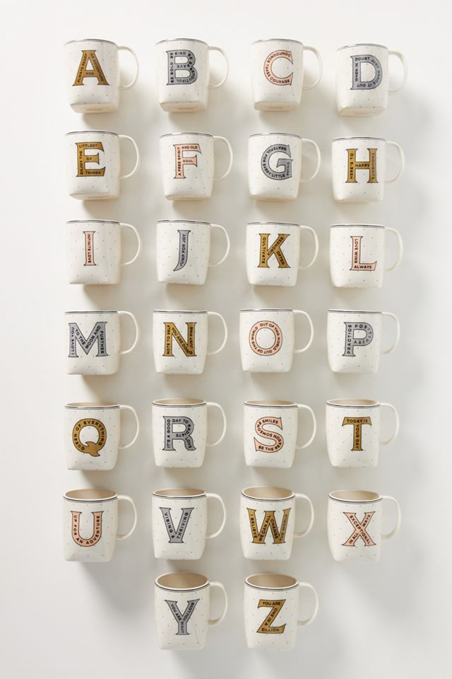 Drop Cap Monogram Mug #4