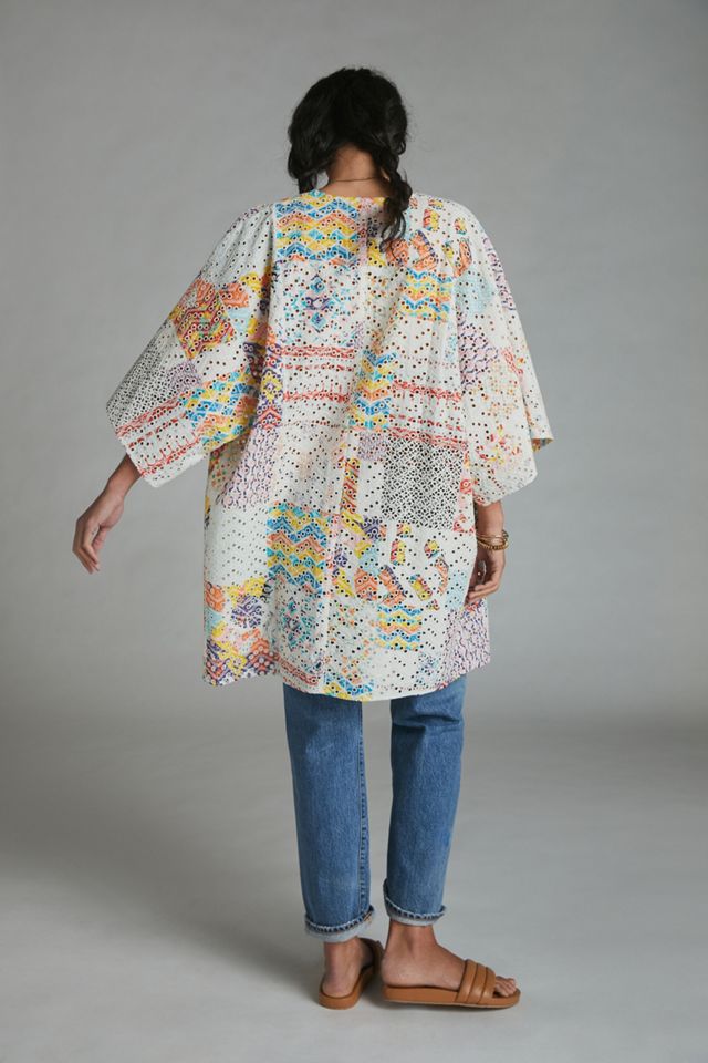 Rayne Patchwork Eyelet Kimono #1