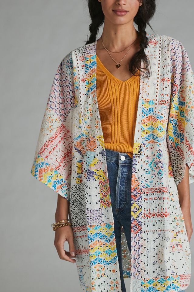 Rayne Patchwork Eyelet Kimono #2