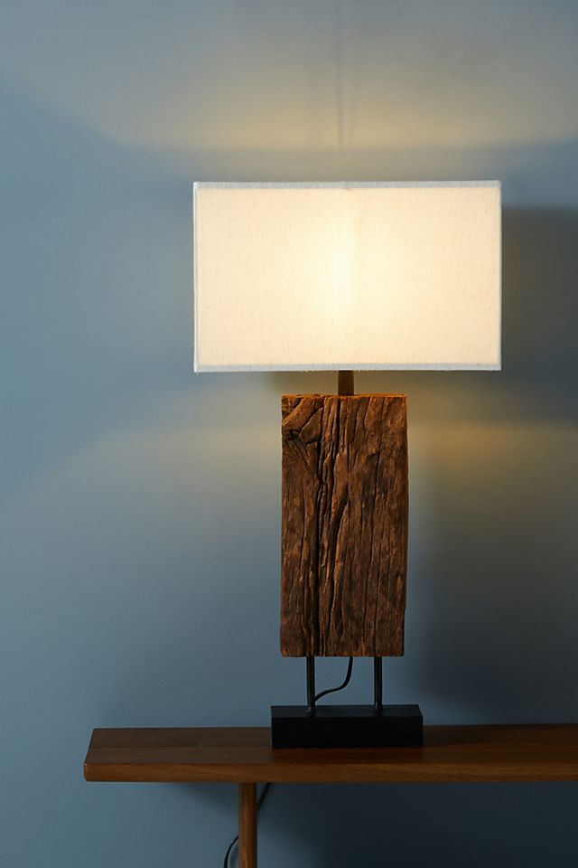 Reclaimed Wood Table Lamp Anthropologie, Reclaimed Wood Light Table