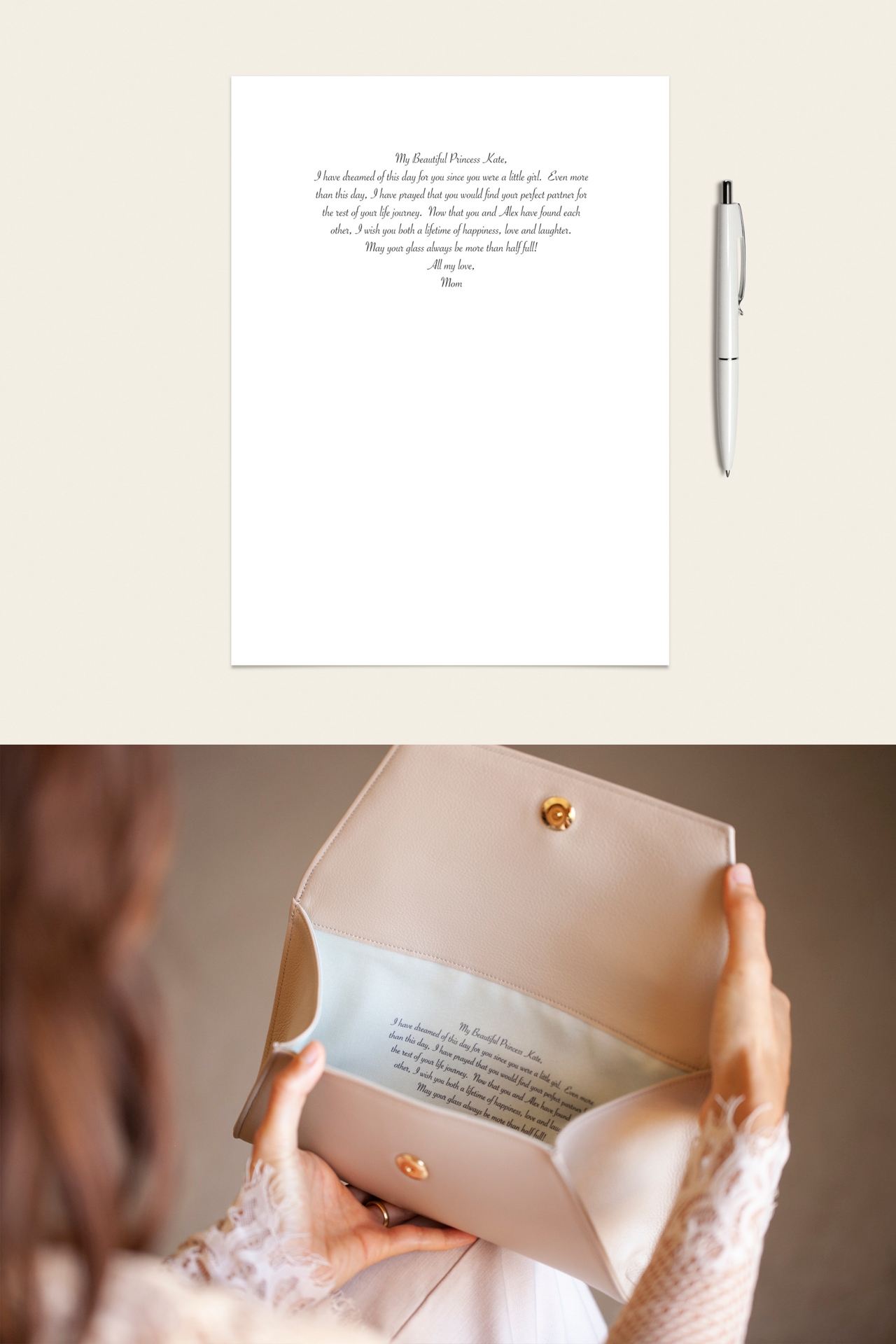 Fontem Personalized Rosa Clutch Bag