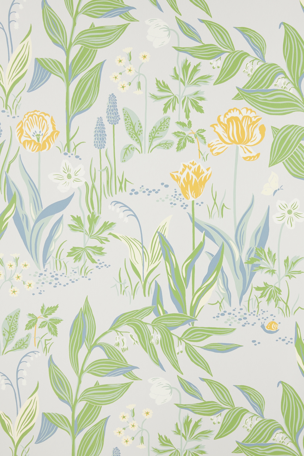 Spring Garden Botanical Wallpaper