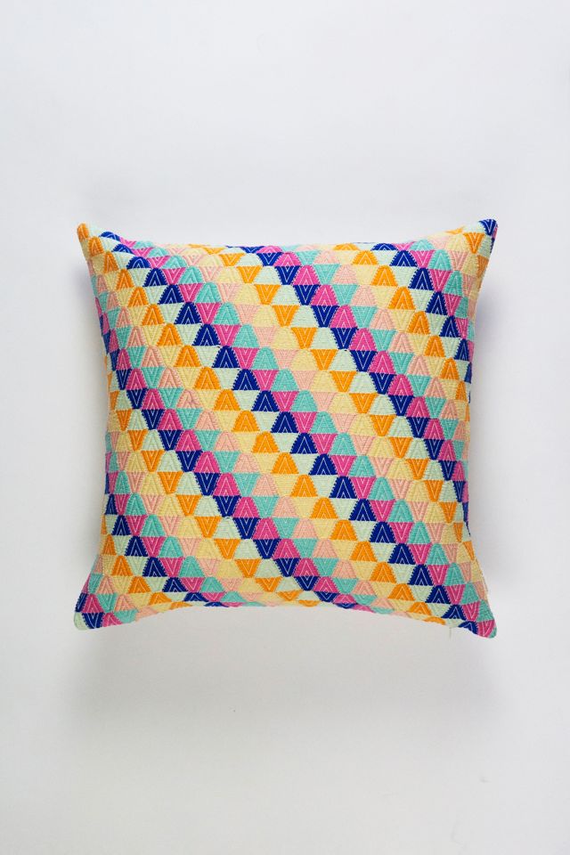 Archive New York Pink Orange Universe Pillow #2
