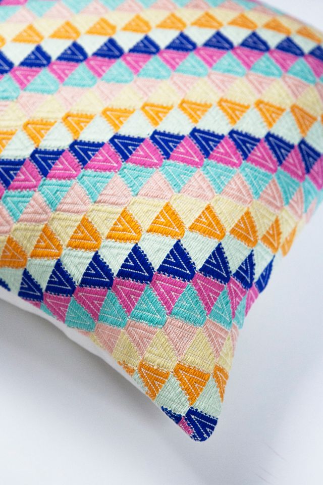 Archive New York Pink Orange Universe Pillow #3