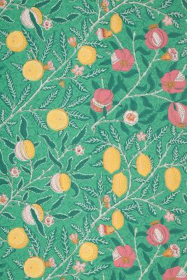 Morris & Co. Fruit Wallpaper In Green
