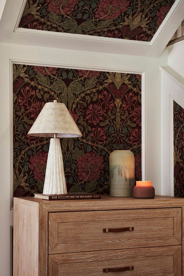 Morris & Co. Honeysuckle & Tulip Floral Wallpaper #2