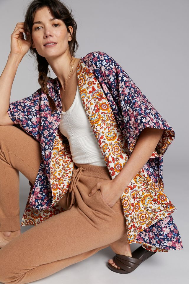 Anthropologie on sale quilted kimono