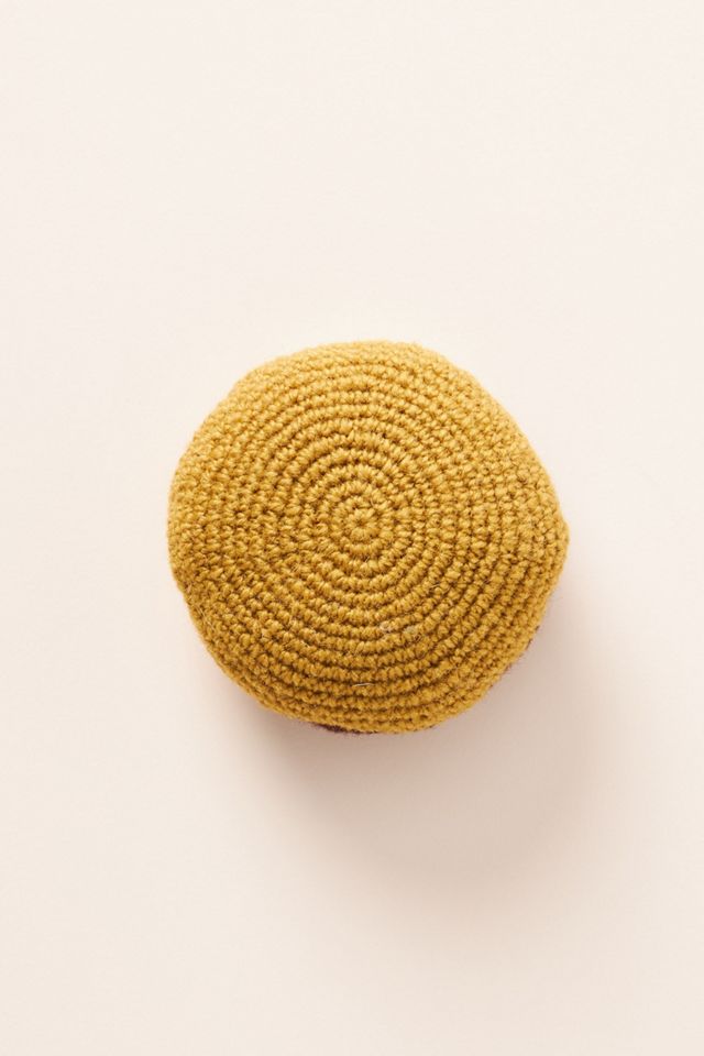 Black & White Cookie Knit Dog Toy #1