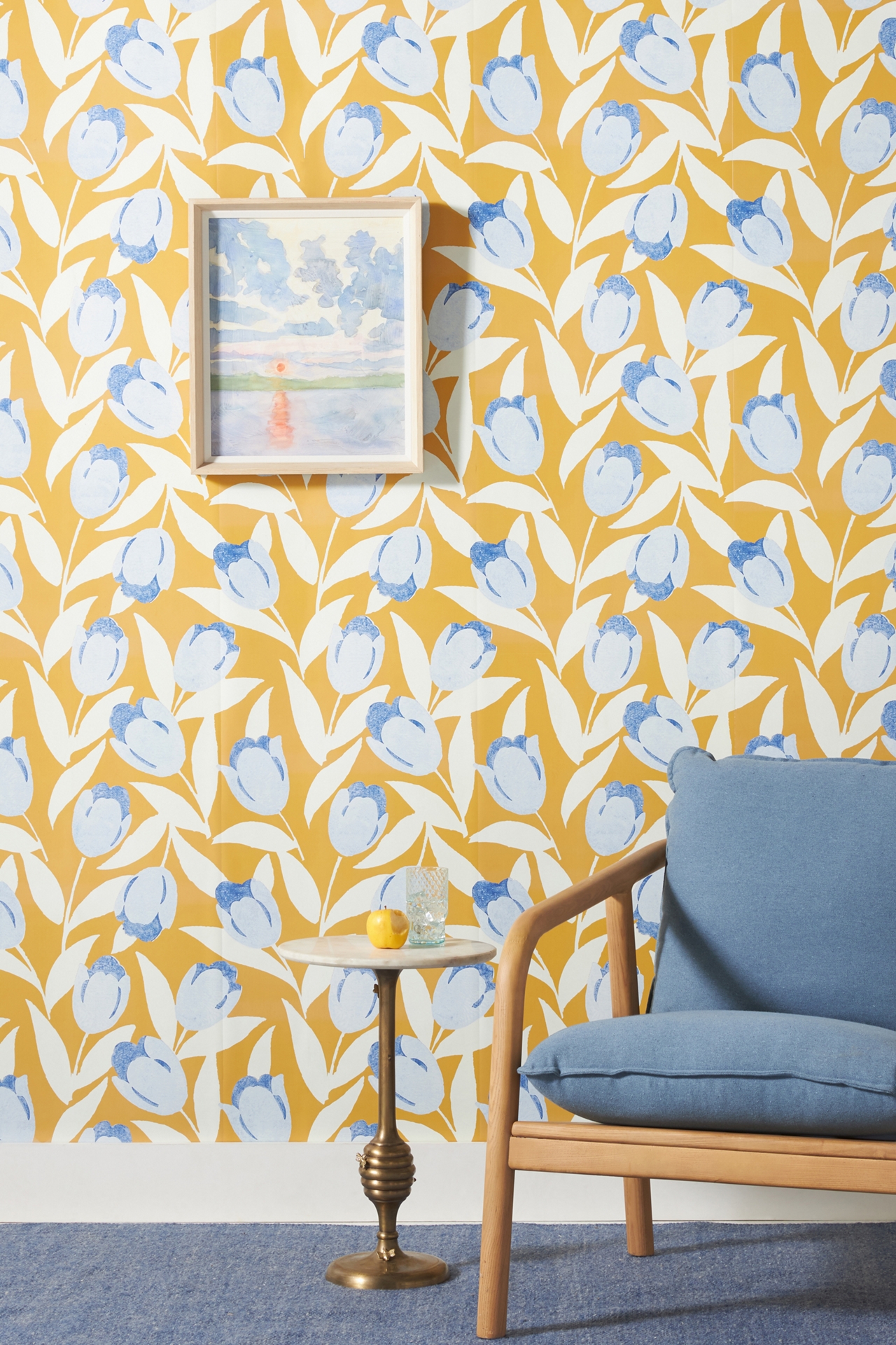 Nathan Turner Hillhouse Stripe Floral Wallpaper | The Summit