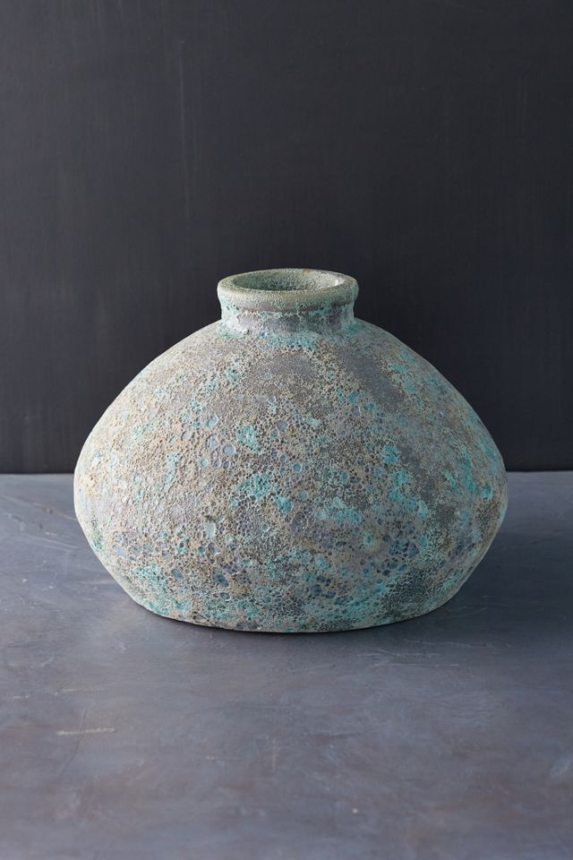 Speckled Concrete Urn Vase #2