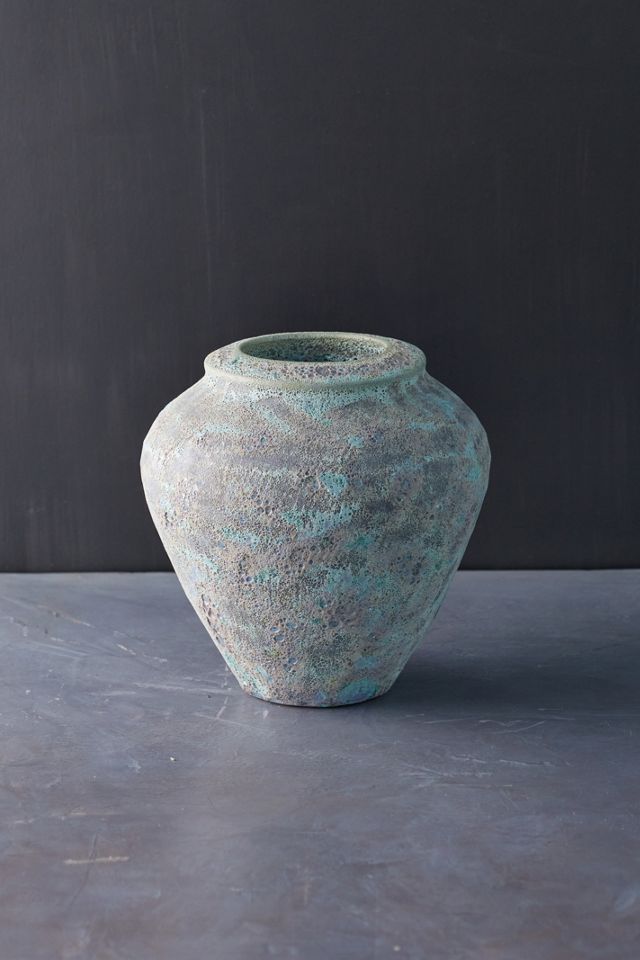 Speckled Concrete Urn Vase #4