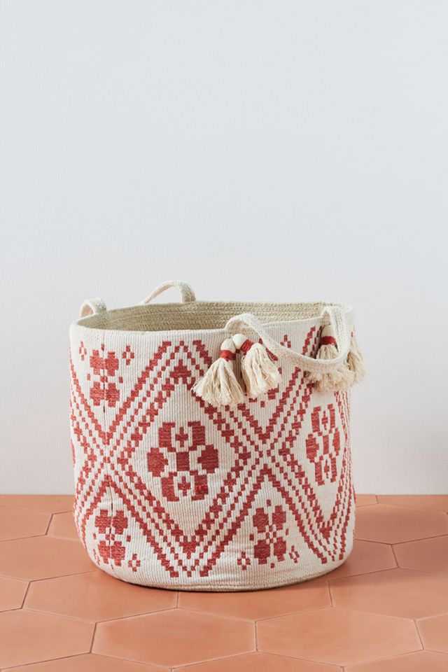 Fiona Tasseled Basket #1