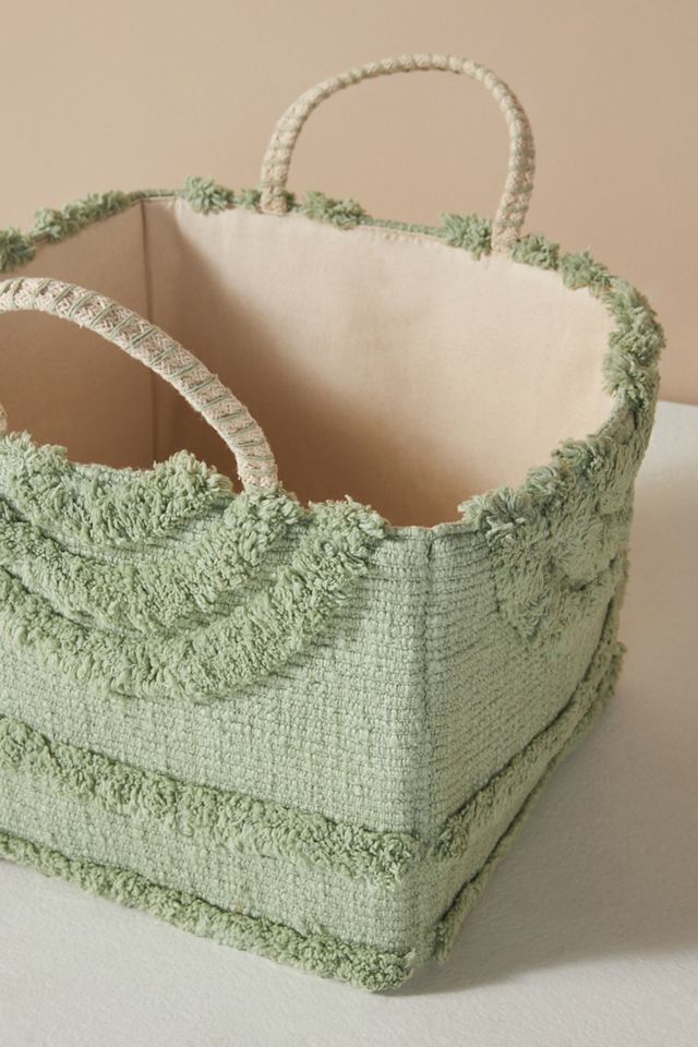 Peach Tufted Basket #1
