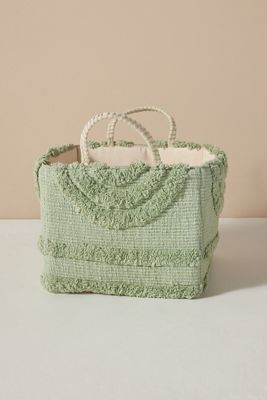 Peach Tufted Basket
