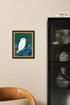 White Kingfisher Wall Art