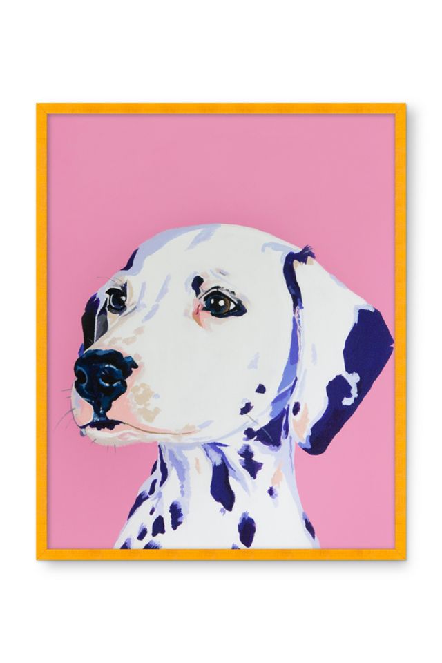 Pink Dalmation Wall Art #1